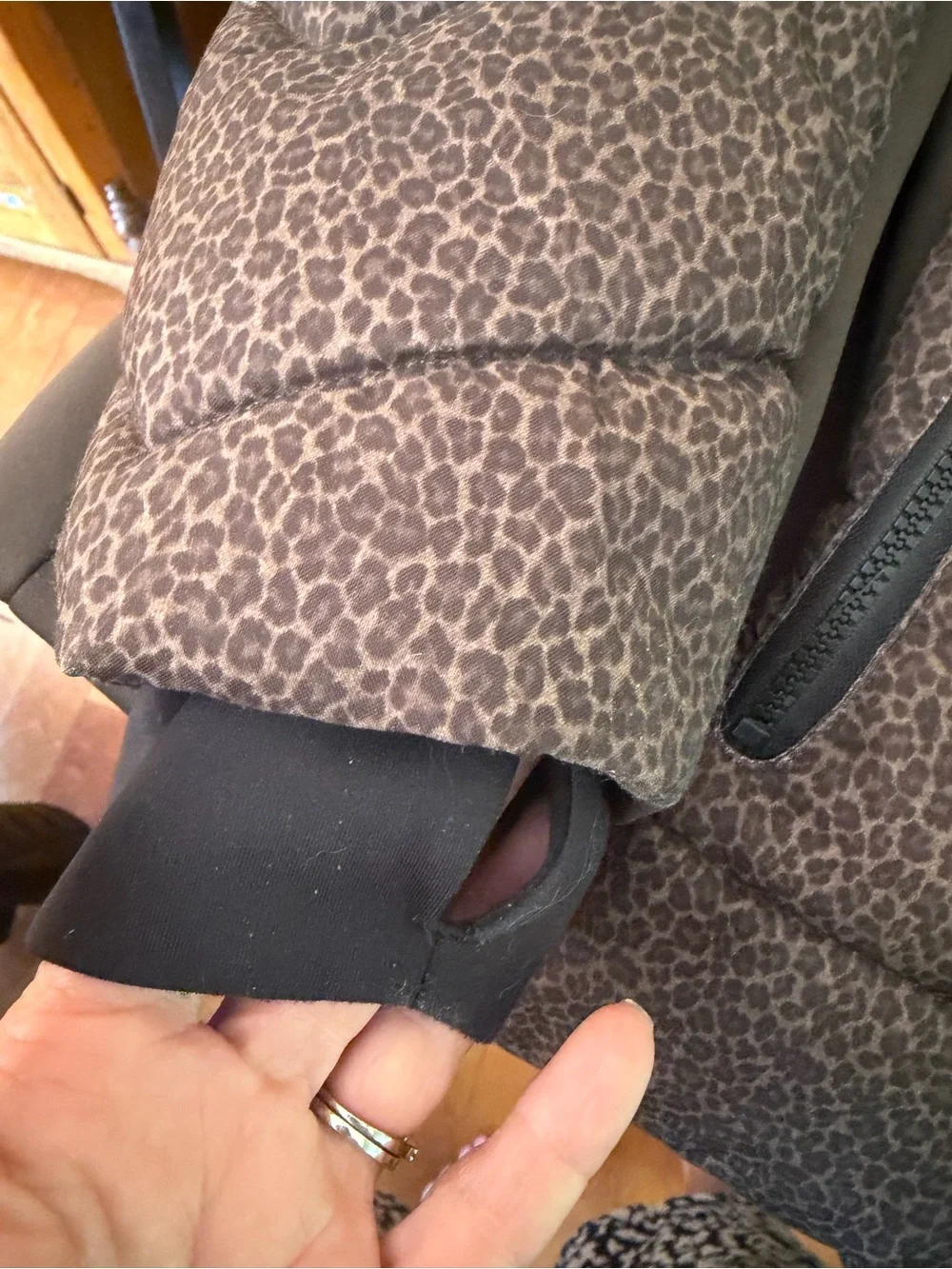 Michael Kors Leopard Print Puffer Jacket - Brown xl  Use like new